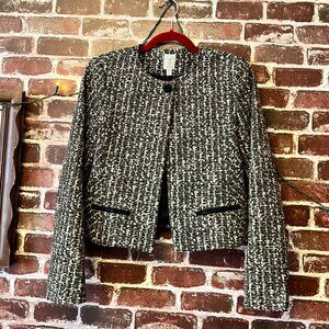 Tristan Black and White Tweed Blazer